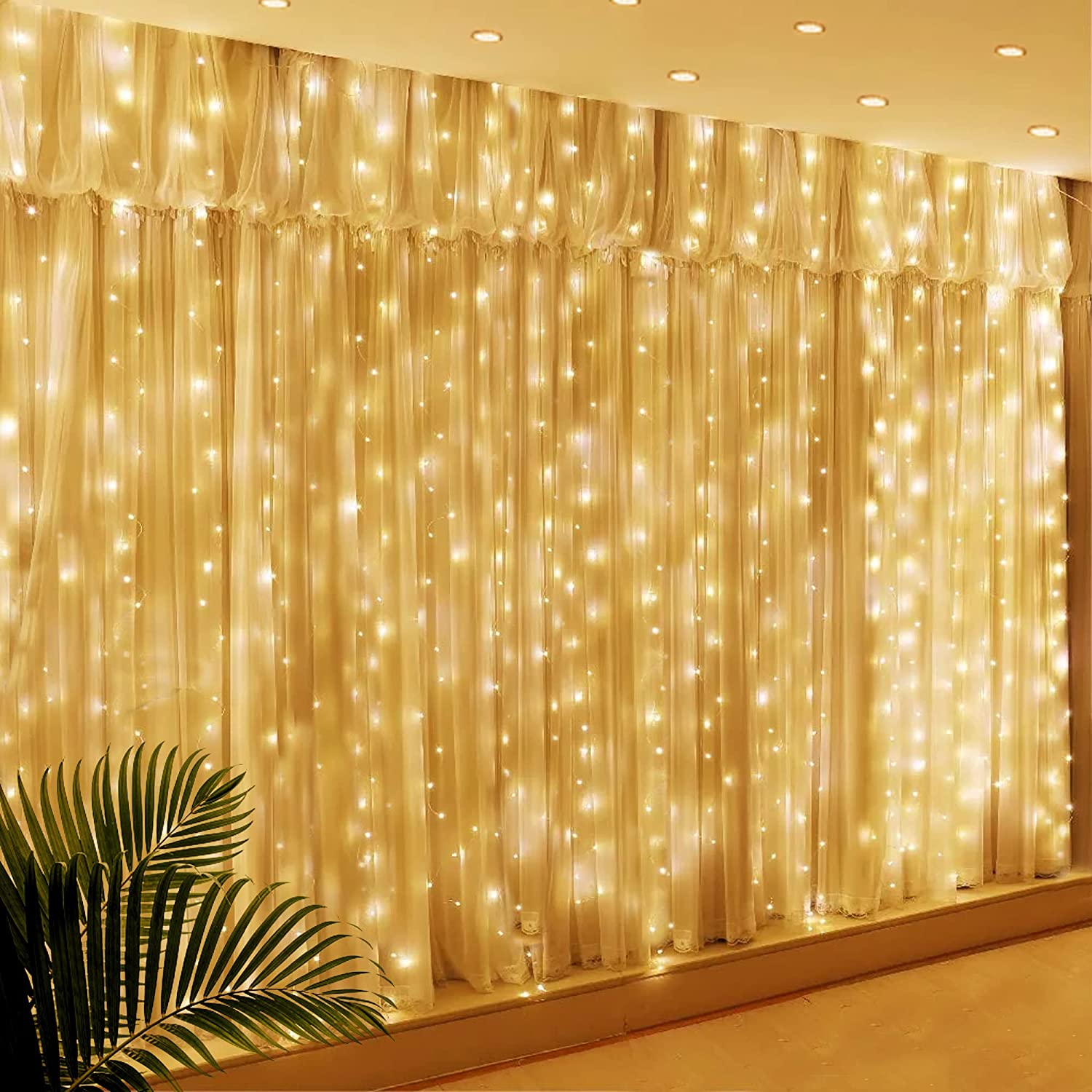 Glimmer Lightings Curtain Lights For Diwali Birthday Wedding Party in Home Decoration