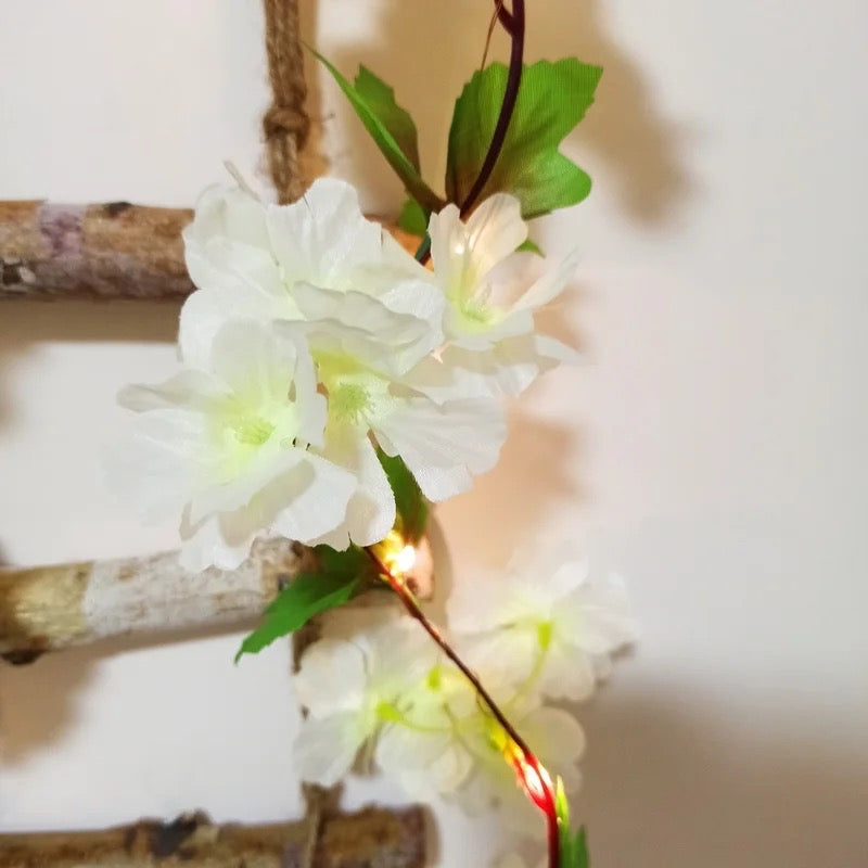 Glimmer Lightings Artificial Flower Vine Battery Lights for home decor