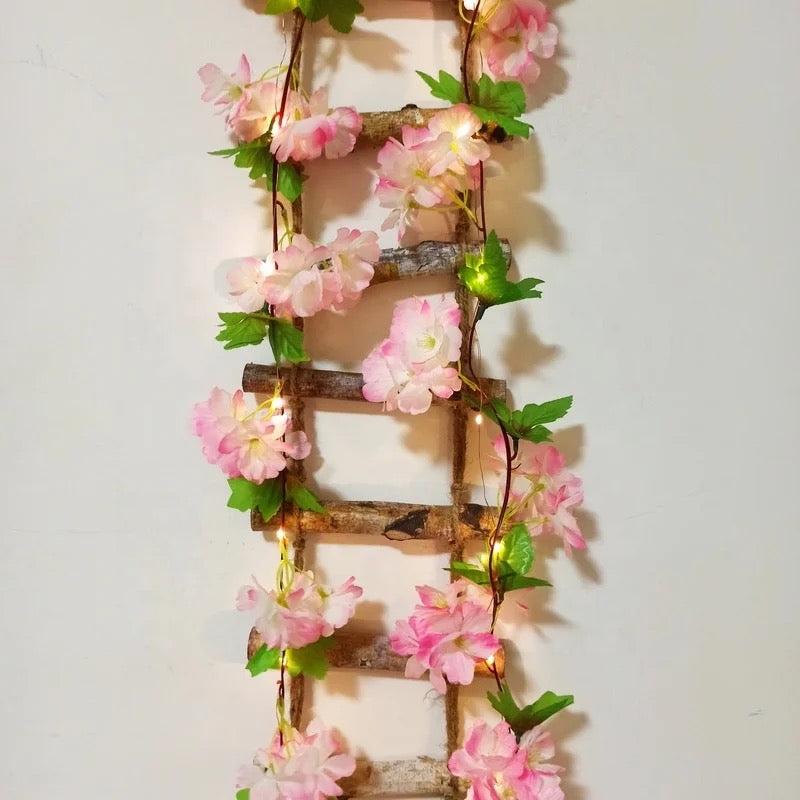 Glimmer Lightings Artificial Flower Vine Battery Lights for home decor