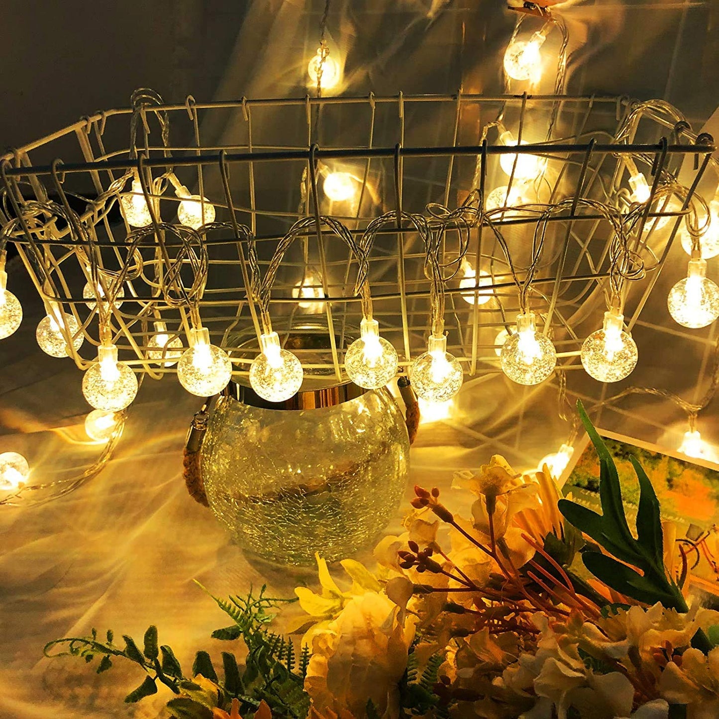 Glimmer Lightings home decoration bubble ball fairy string lights for Diwali Christmas Party and weddings