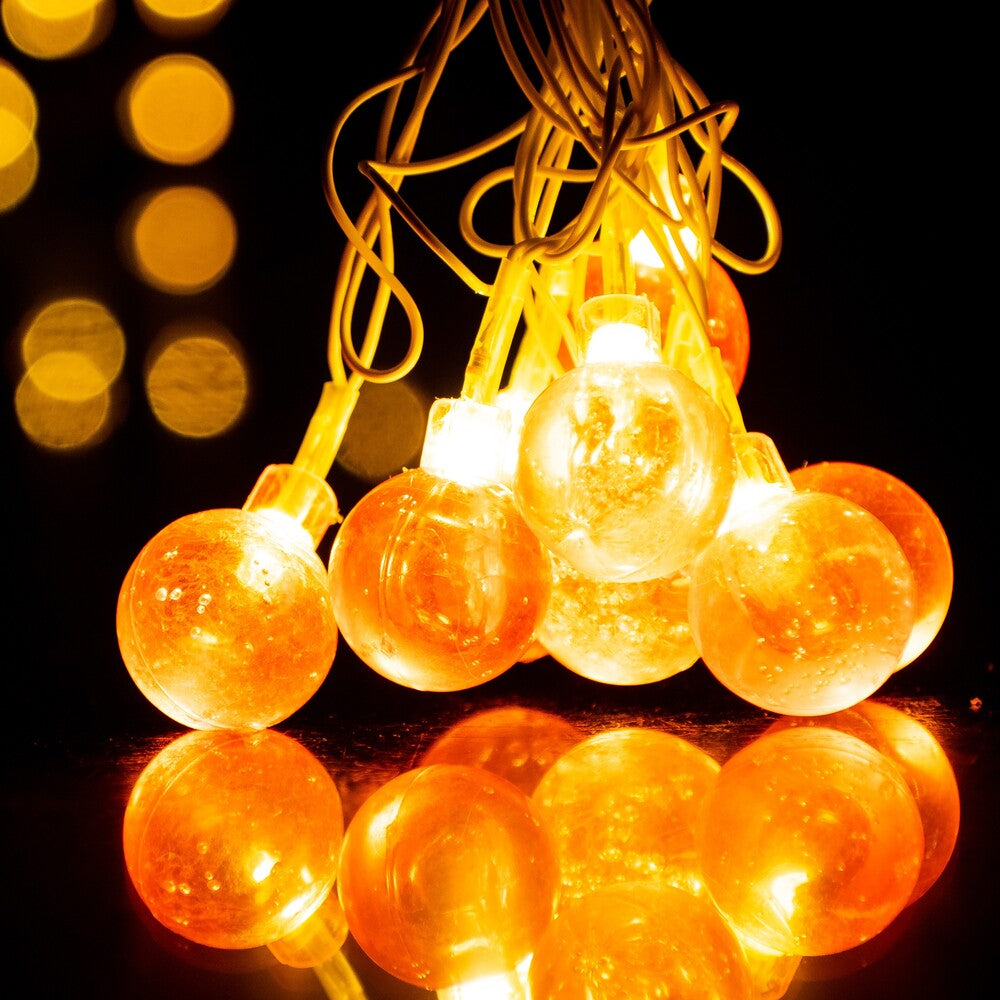 Glimmer Lightings home decoration bubble ball fairy string lights for Diwali Christmas Party and weddings