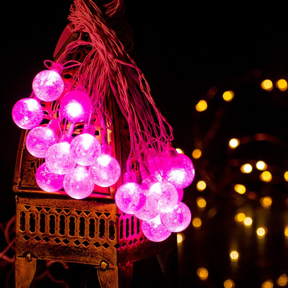 Glimmer Lightings home decoration bubble ball fairy string lights for Diwali Christmas Party and weddings