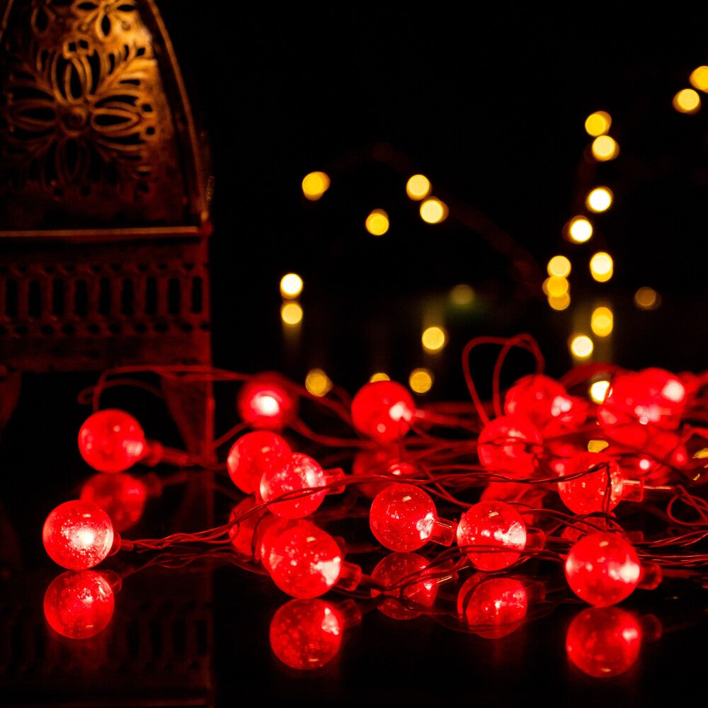 Glimmer Lightings home decoration bubble ball fairy string lights for Diwali Christmas Party and weddings