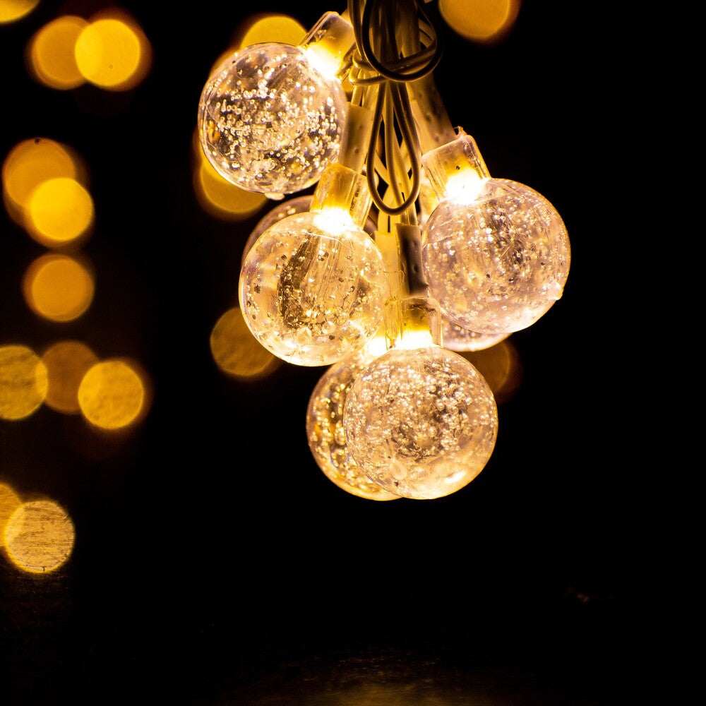 Glimmer Lightings home decoration bubble ball fairy string lights for Diwali Christmas Party and weddings