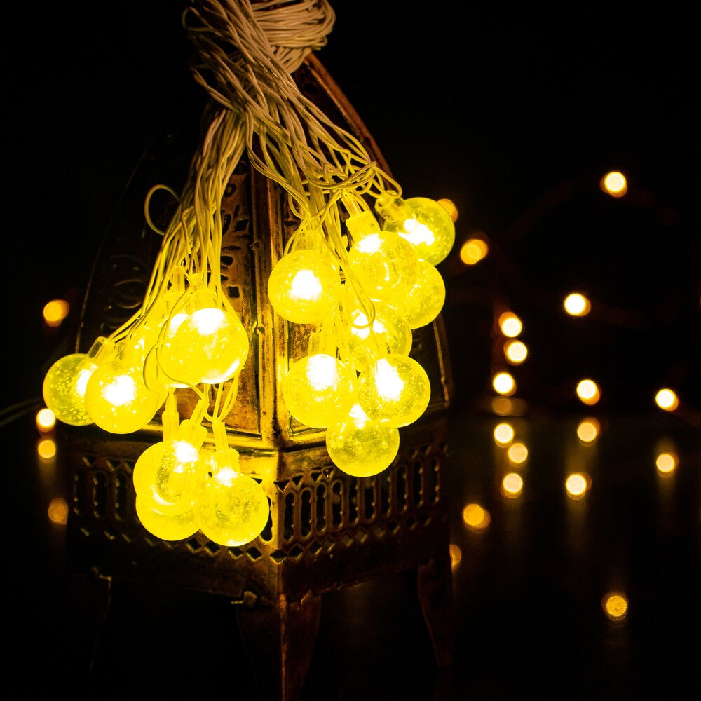 Glimmer Lightings home decoration bubble ball fairy string lights for Diwali Christmas Party and weddings