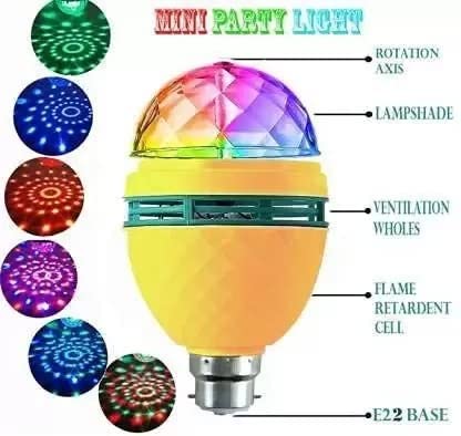 Disco Party Colour Changing Bulb (E27, Multicolour)