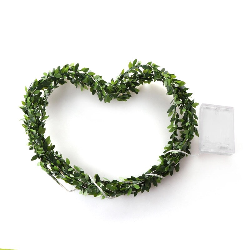 Glimmer Lightings home decoration leaf bedroom LED string lights for Diwali Christmas Party balcony and weddings