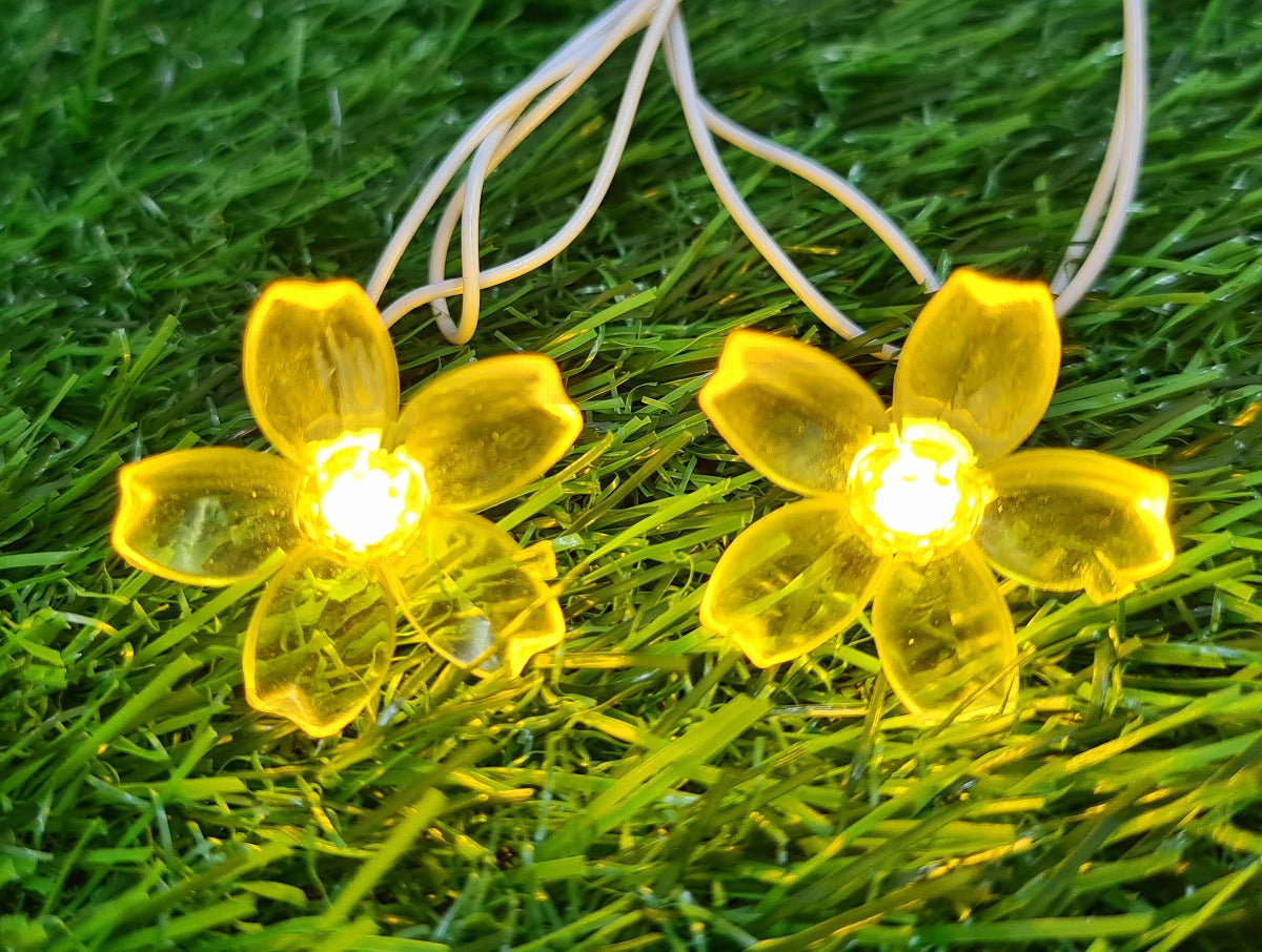 Glimmer Lightings home decoration bedroom Flower LED ladi string lights for Diwali Christmas Party balcony and weddings