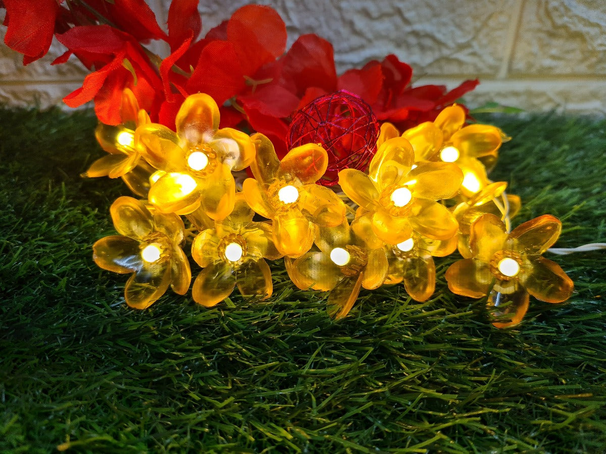 Glimmer Lightings home decoration bedroom Flower LED ladi string lights for Diwali Christmas Party balcony and weddings