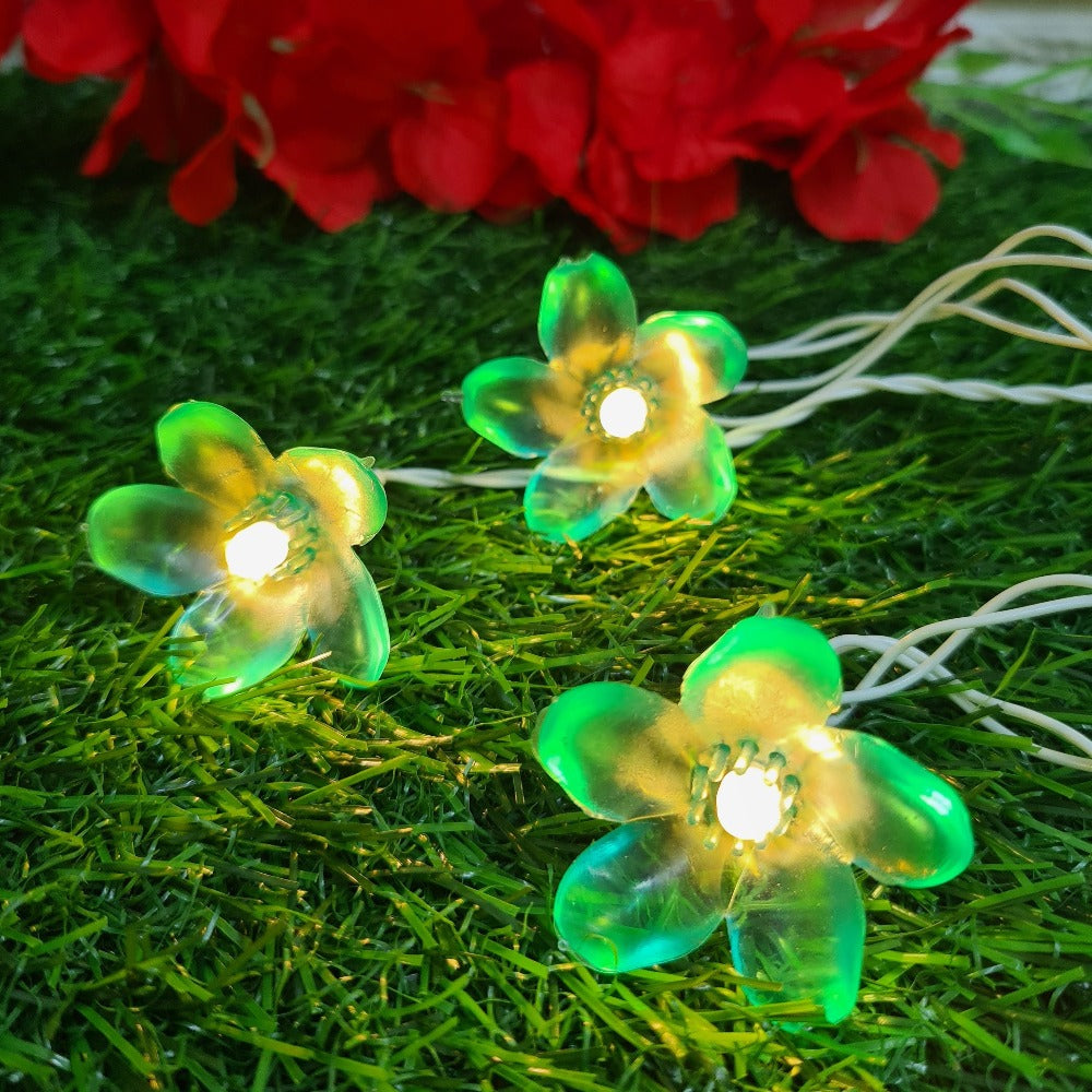 Glimmer Lightings home decoration bedroom Flower LED ladi string lights for Diwali Christmas Party balcony and weddings