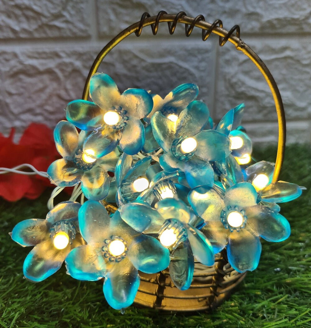 Glimmer Lightings home decoration bedroom Flower LED ladi string lights for Diwali Christmas Party balcony and weddings