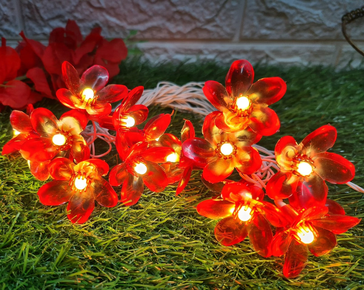 Glimmer Lightings home decoration bedroom Flower LED ladi string lights for Diwali Christmas Party balcony and weddings