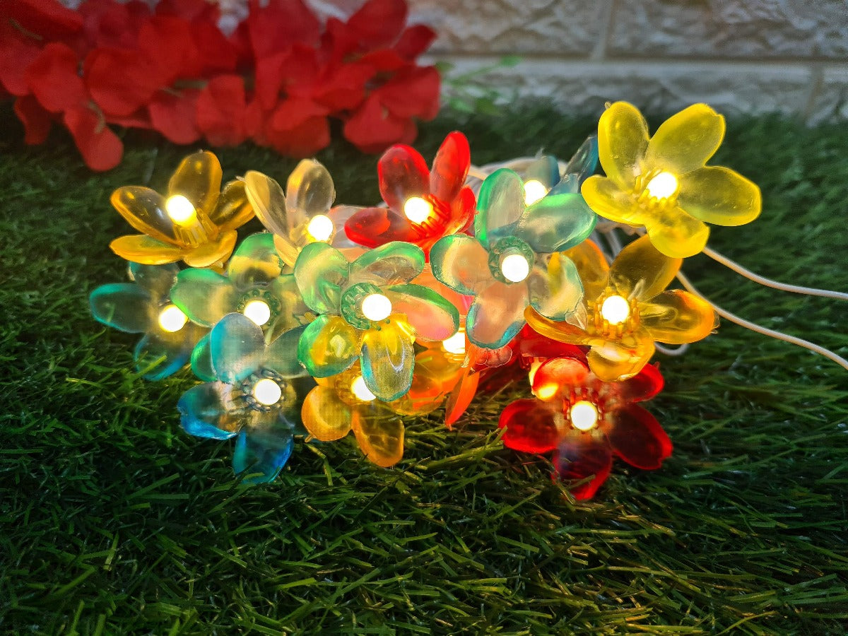 Glimmer Lightings home decoration bedroom Flower LED ladi string lights for Diwali Christmas Party balcony and weddings