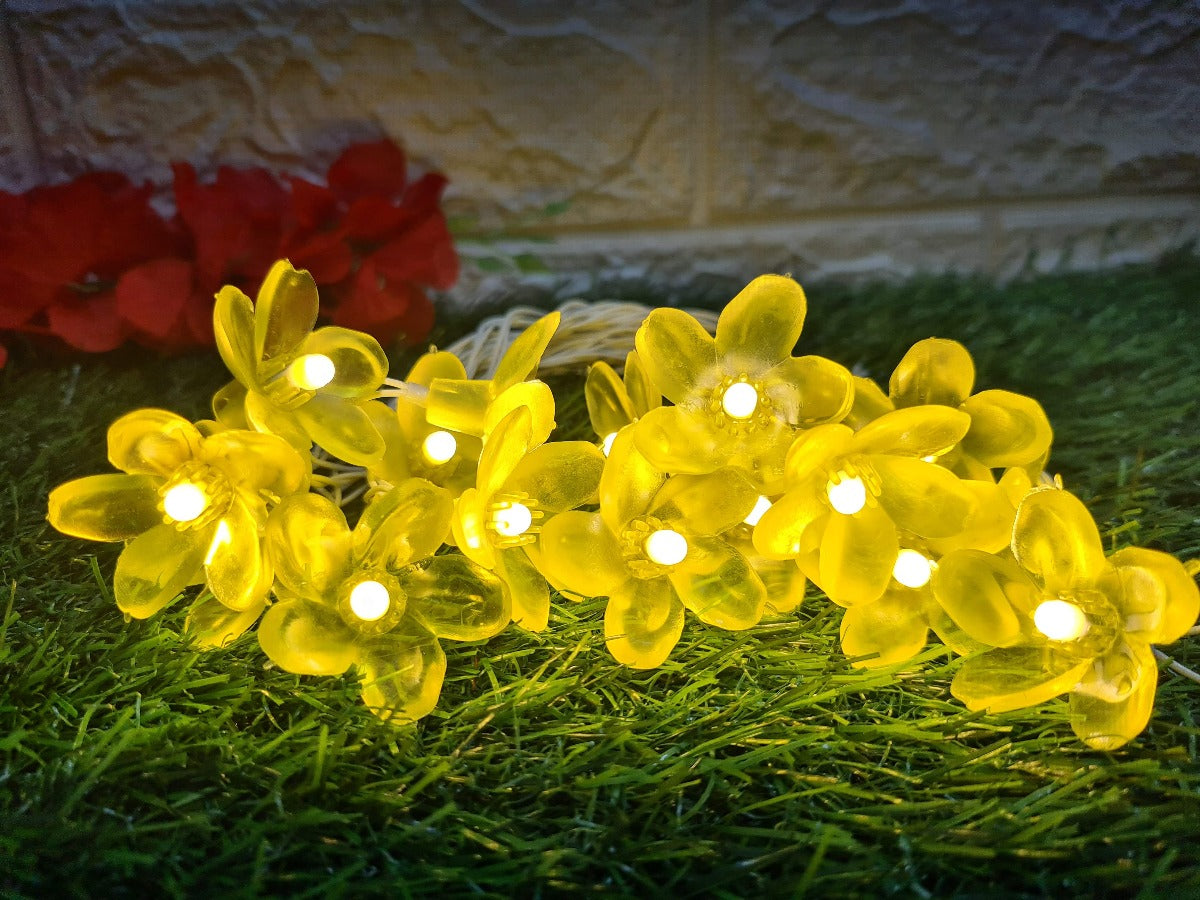 Glimmer Lightings home decoration bedroom Flower LED ladi string lights for Diwali Christmas Party balcony and weddings