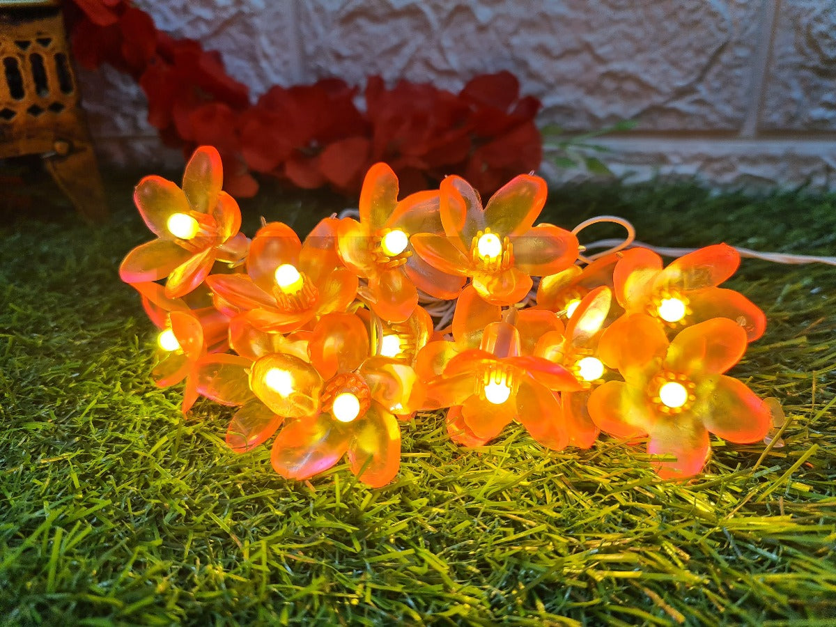 Glimmer Lightings home decoration bedroom Flower LED ladi string lights for Diwali Christmas Party balcony and weddings