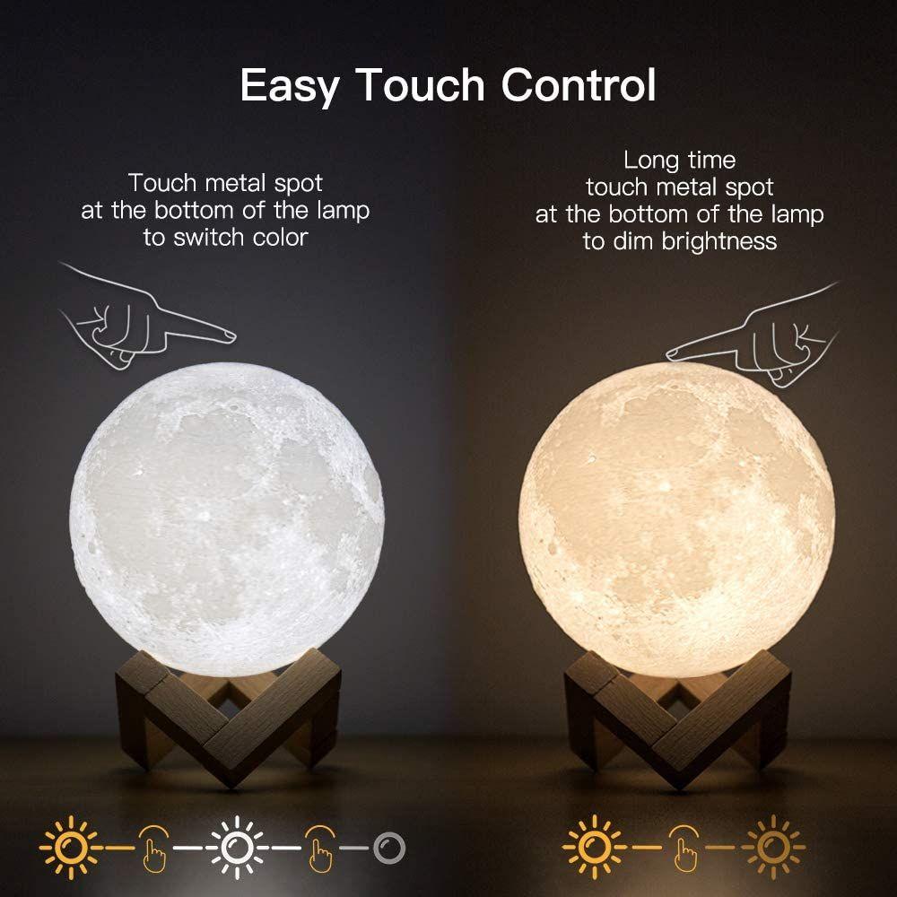 3D Moon Lamp Touch Light for home decoration