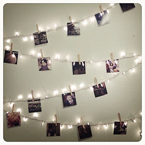 Wooden Photo Clip String Light (Warm White)