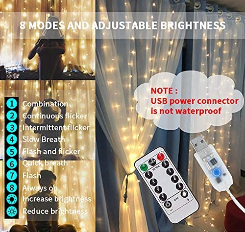 Glimmer Lightings home decoration curtain LED fairy string lights for Diwali Christmas Party and weddings