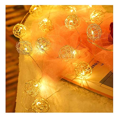 Metal Wire Ball String Light (Gold, 4 Meters)