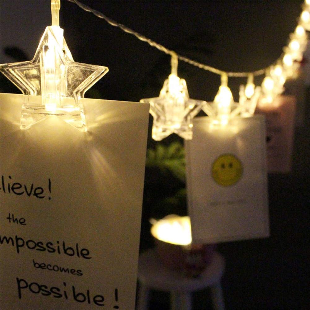 Star Photo Clip String Light - 16 Clips