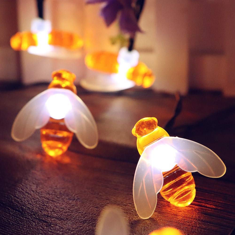 Glimmer Lightings home decoration honey bee bedroom LED string lights for Diwali Christmas Party balcony and weddings