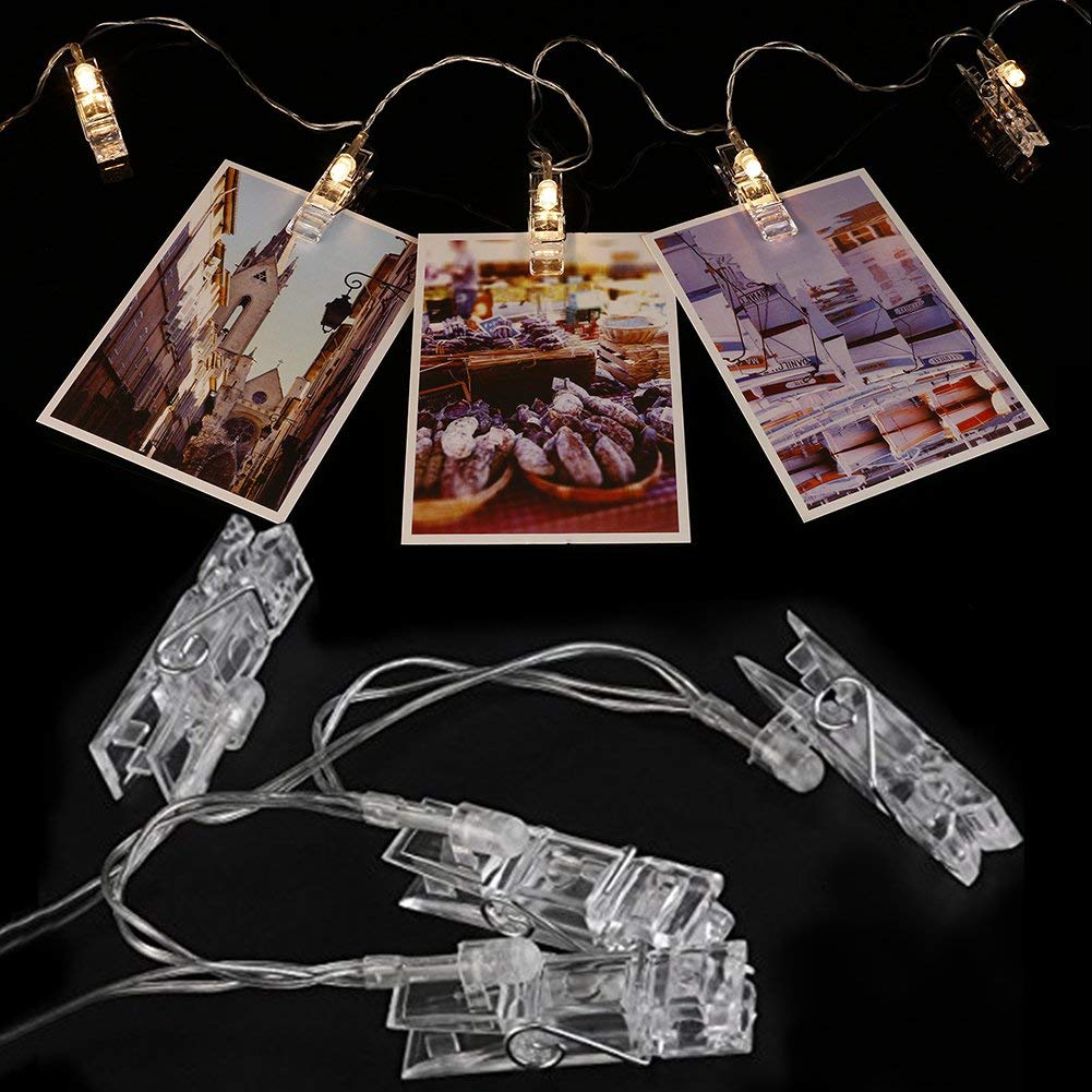 Photo Clip String Light 16 Clips (Warm White, 2 Meters)