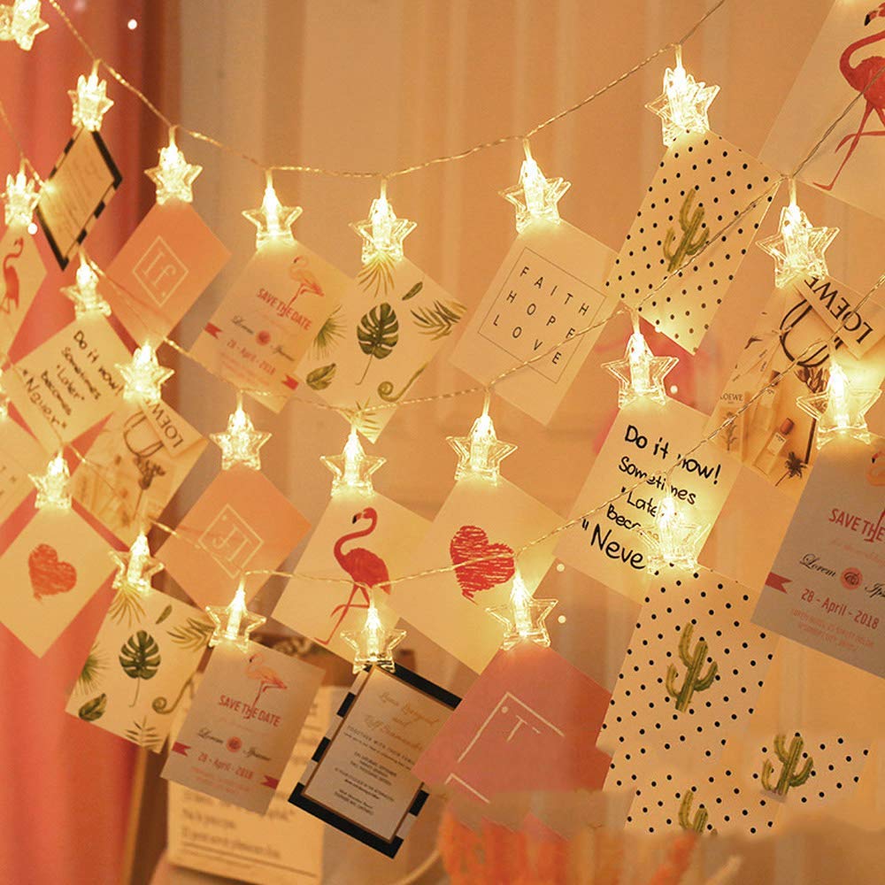 Star Photo Clip String Light - 16 Clips