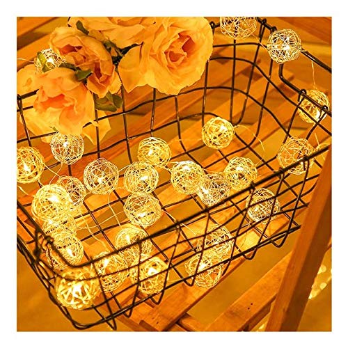 Metal Wire Ball String Light (Gold, 4 Meters)