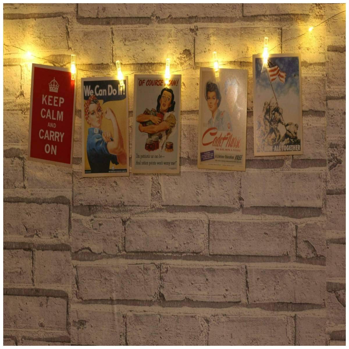 Transparent Clip String Light Battery Powered (Warm White, 2 Meters)
