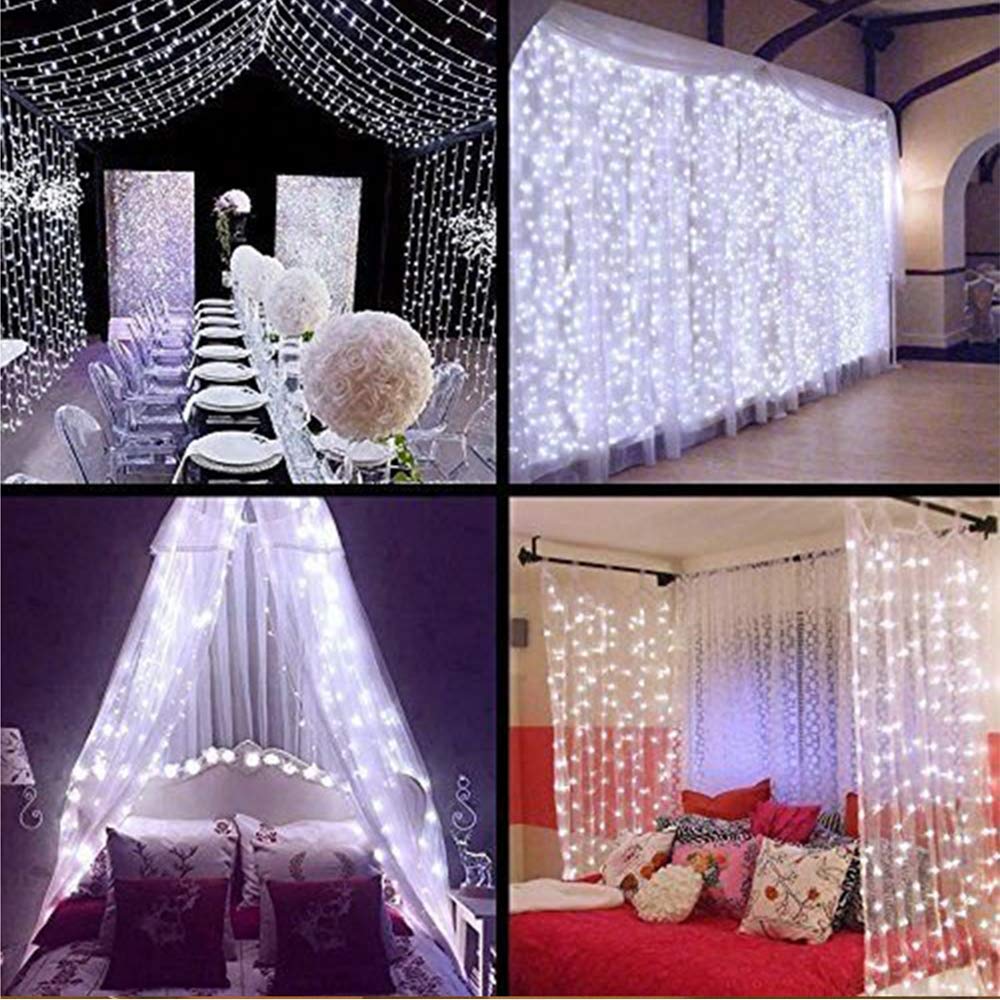 Glimmer Lightings home decoration curtain LED fairy string lights for Diwali Christmas Party and weddings