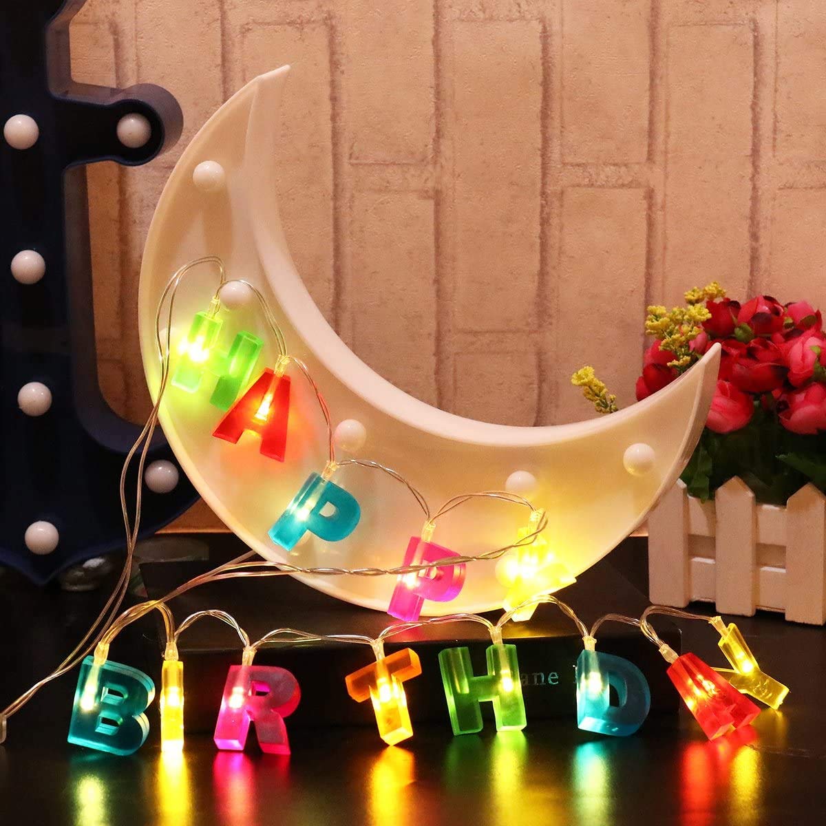 Happy Birthday String Lights (Multi, 3.5 Foot)