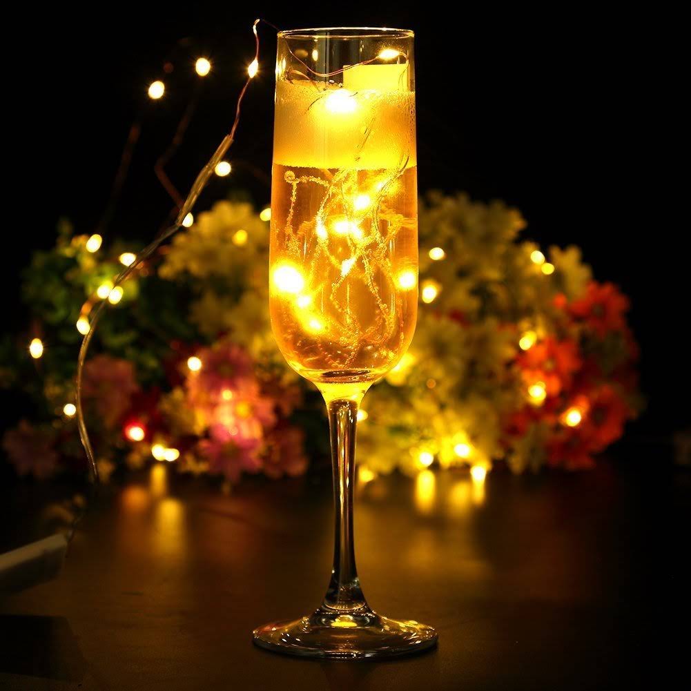Glimmer Lightings home decoration mini LED cork fairy string lights for Diwali Christmas Party balcony and weddings