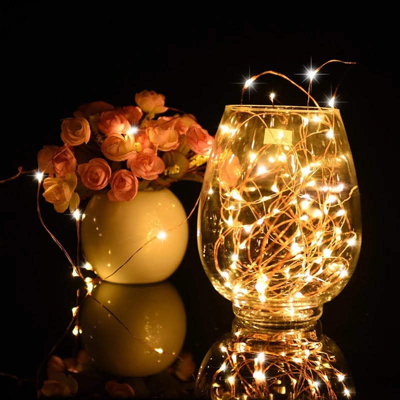 Glimmer Lightings home decoration mini LED cork fairy string lights for Diwali Christmas Party balcony and weddings