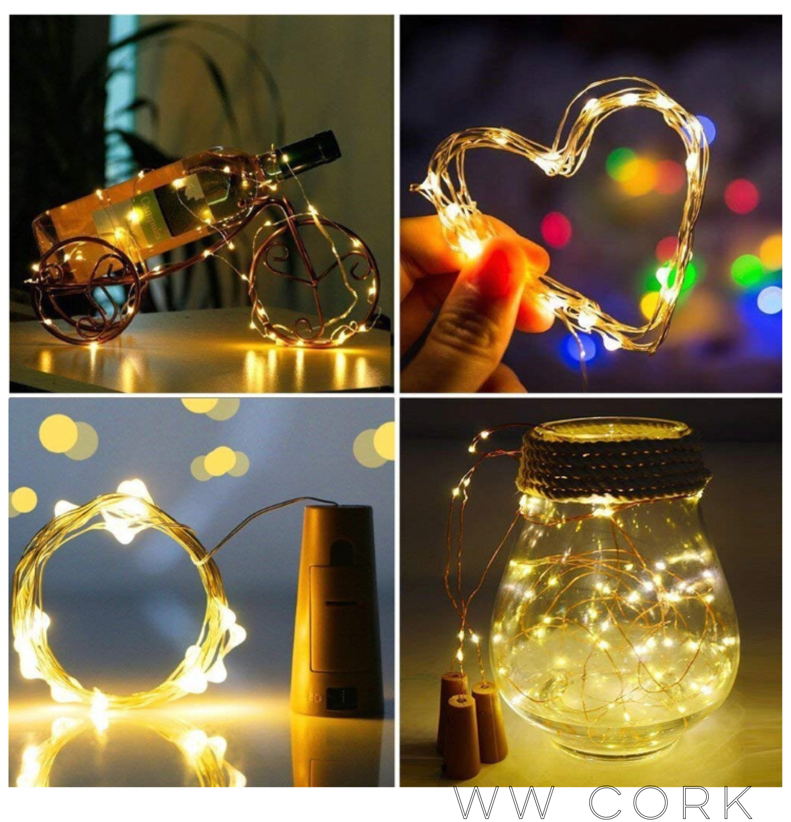 Glimmer Lightings home decoration bottle cork fairy string lights for Diwali Christmas Party and weddings