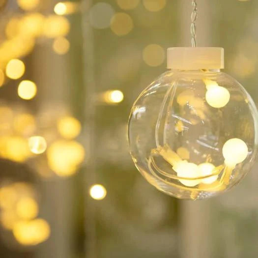 Wish Ball Curtain String Light (Warm White, 12 Balls)