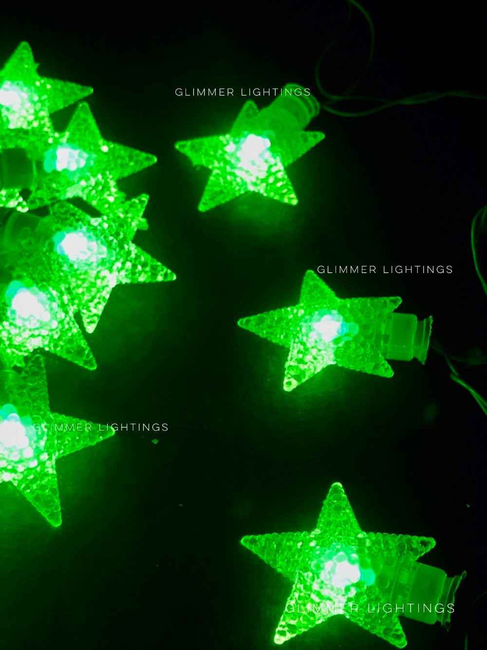 Glimmer Lightings home decoration crystal star fairy string lights for Diwali Christmas Party and weddings
