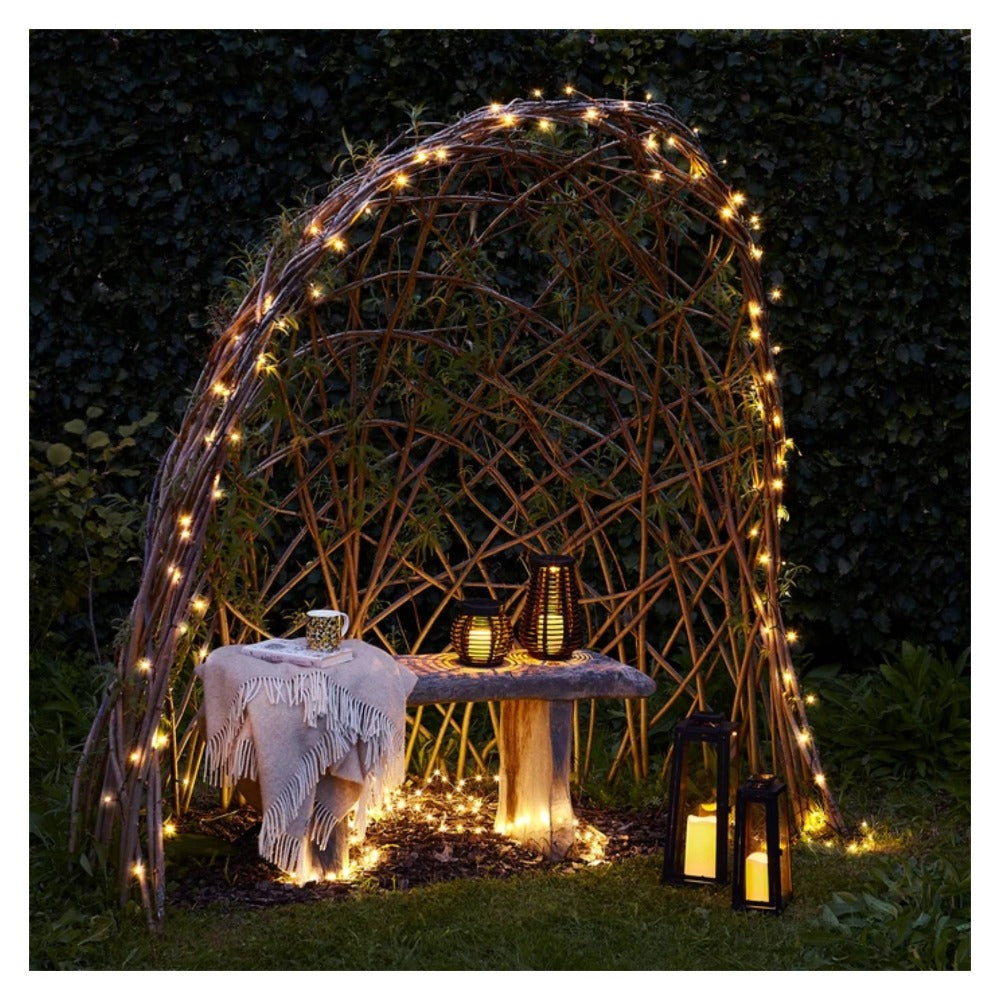 Glimmer Lightings home decoration bedroom 15 meter LED ladi string lights for Diwali Christmas Party balcony and weddings