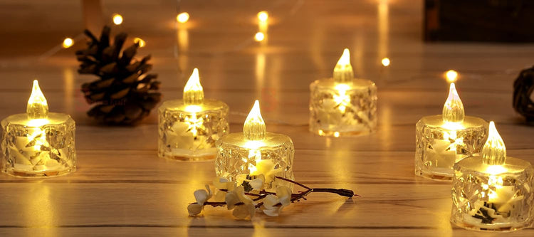 Glimmer Lightings T light for Diwali Decoration Festivals wedding decor in Home and bedroom
