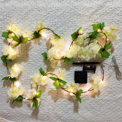 Artificial Flower Vine Battery Lights