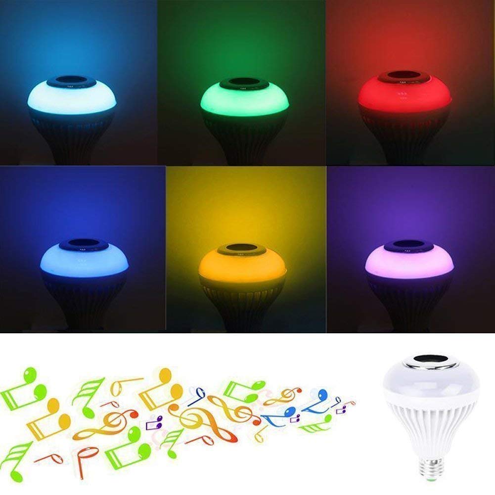 Bluetooth Colour Bulb Light E27 (Multicolour, 10 CM)