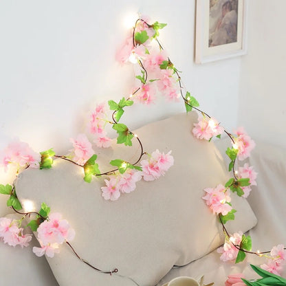 Artificial Flower Vine Battery Lights