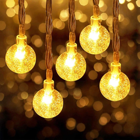 Glimmer Lightings home decoration bubble ball fairy string lights for Diwali Christmas Party and weddings