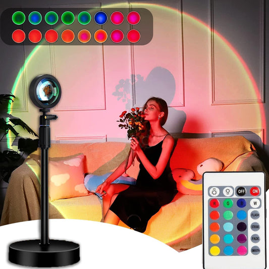 Sunset LED Lamp with Remote - 16 Colours in 1