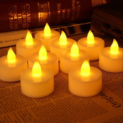 Yellow T-Light LED 24 Candles