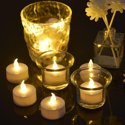 Yellow T-Light LED 24 Candles