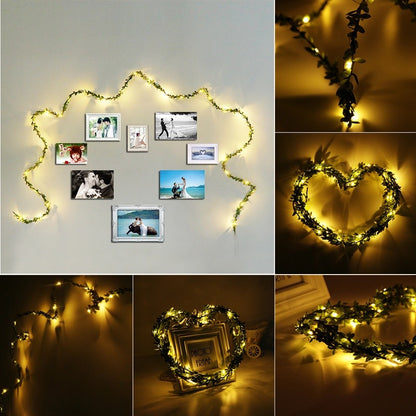 Leaf Garland String Light (Warm White, 5 Meters)