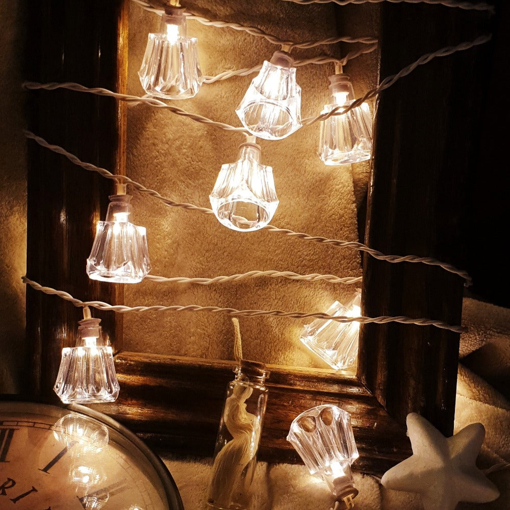 Crystal Dome String Light (Warm White, 4 Meters)