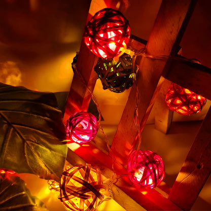 Rattan Cane Cane String Light (4 Meters)