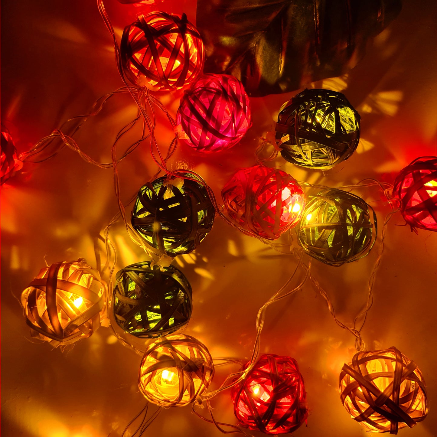Rattan Cane Cane String Light (4 Meters)