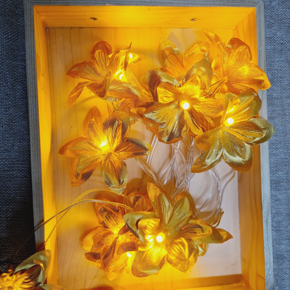 Golden Flower String Light - 4 Meter